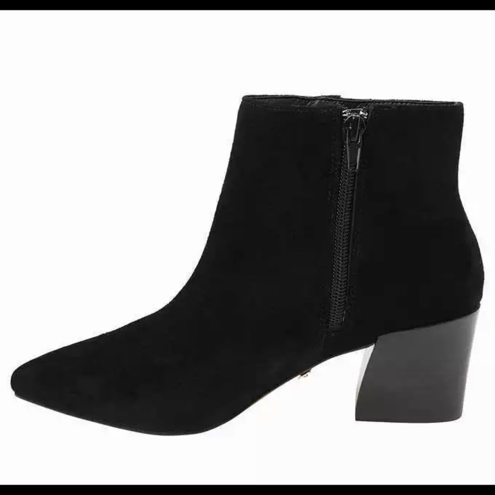 New Kensie Women's Lyden Black Leather Suede boots